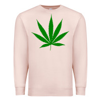 Pale Pink Weed Premium Sweatshirt - SnappyArt