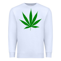 White Weed Premium Sweatshirt - SnappyArt