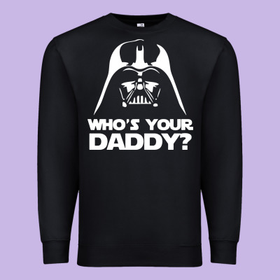 Darth Vader Who's Your Daddy Premium Sweatshirt Designed By Snappyart
