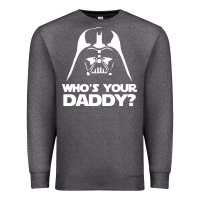 Charcoal Heather darth vader who's your daddy Premium Sweatshirt - SnappyArt