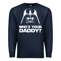 Navy darth vader who's your daddy Premium Sweatshirt - SnappyArt