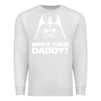 Oatmeal Heather darth vader who's your daddy Premium Sweatshirt - SnappyArt