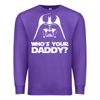 Purple darth vader who's your daddy Premium Sweatshirt - SnappyArt