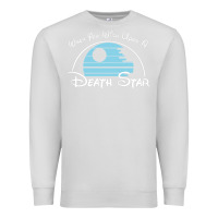Dove Grey when you wish upon a death star Premium Sweatshirt - SnappyArt
