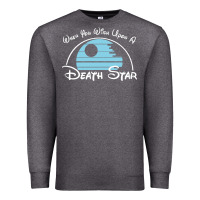 Charcoal Heather when you wish upon a death star Premium Sweatshirt - SnappyArt