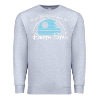 Heather Grey when you wish upon a death star Premium Sweatshirt - SnappyArt
