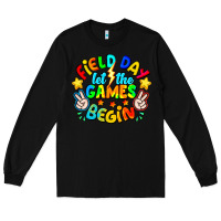 Black Field Day Let The Games Begin Long Sleeve Tee - CowhideDigitalArt