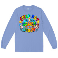 Colony Blue Field Day Let The Games Begin Long Sleeve Tee - CowhideDigitalArt