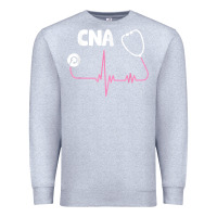 Heather Grey cna nurse t shirt Premium Sweatshirt - SnappyArt