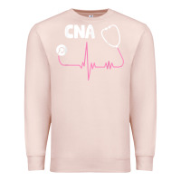 Pale Pink cna nurse t shirt Premium Sweatshirt - SnappyArt