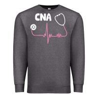 Charcoal Heather cna nurse t shirt Premium Sweatshirt - SnappyArt