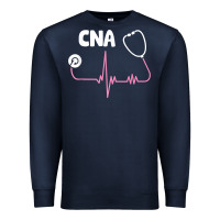 Navy cna nurse t shirt Premium Sweatshirt - SnappyArt