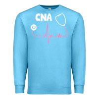 Ocean Blue cna nurse t shirt Premium Sweatshirt - SnappyArt