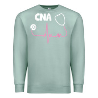Seafoam cna nurse t shirt Premium Sweatshirt - SnappyArt