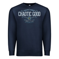 Navy Chaotic Good Essential  Copy Premium Sweatshirt - SnappyArt