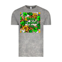 Cloud Rock Happy St. Patrick's Day pattern digital paper Vintage Tee - BundleAndBundleShop