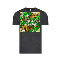 Vintage Black Happy St. Patrick's Day pattern digital paper Vintage Tee - BundleAndBundleShop