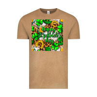 Vintage Camel Happy St. Patrick's Day pattern digital paper Vintage Tee - BundleAndBundleShop