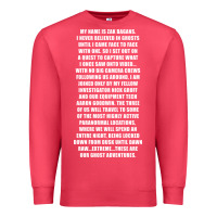 Cardinal MY NAME IS ZAK BAGANS - GHOST ADVENTURES Premium Sweatshirt - SnappyArt