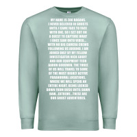 Seafoam MY NAME IS ZAK BAGANS - GHOST ADVENTURES Premium Sweatshirt - SnappyArt