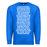 True Royal MY NAME IS ZAK BAGANS - GHOST ADVENTURES Premium Sweatshirt - SnappyArt