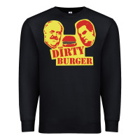 Black Dirty Burger Premium Sweatshirt - SnappyArt