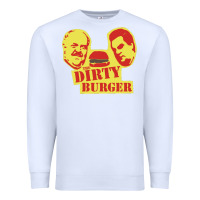 White Dirty Burger Premium Sweatshirt - SnappyArt