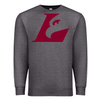 Charcoal Heather UW-La Crosse maroon Premium Sweatshirt - SnappyArt