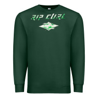 Sports Green Rip Curl, Rip, Curl, the Rip Curl, Rip Curl vintage, Rip Curl art, Rip Premium Sweatshirt - SnappyArt