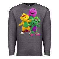 Charcoal Heather new 755 barney and friends cute Premium Sweatshirt - SnappyArt