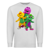 Dove Grey new 755 barney and friends cute Premium Sweatshirt - SnappyArt