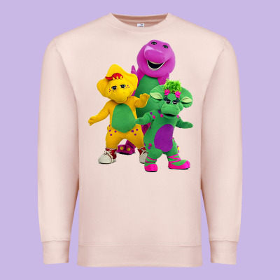 New 755 Barney And Friends Cute Premium Sweatshirt Designed By Snappyart