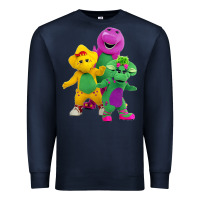 Navy new 755 barney and friends cute Premium Sweatshirt - SnappyArt