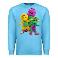 Ocean Blue new 755 barney and friends cute Premium Sweatshirt - SnappyArt