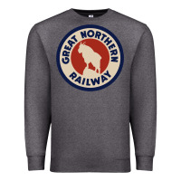 Charcoal Heather Great Northern Railroad Premium Sweatshirt - SnappyArt