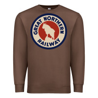 Chestnut Great Northern Railroad Premium Sweatshirt - SnappyArt