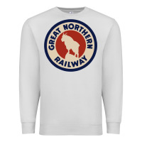 Dove Grey Great Northern Railroad Premium Sweatshirt - SnappyArt