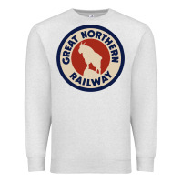 Oatmeal Heather Great Northern Railroad Premium Sweatshirt - SnappyArt