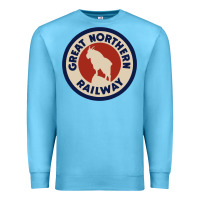 Ocean Blue Great Northern Railroad Premium Sweatshirt - SnappyArt