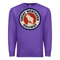 Purple Great Northern Railroad Premium Sweatshirt - SnappyArt