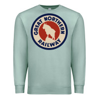 Seafoam Great Northern Railroad Premium Sweatshirt - SnappyArt