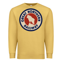 Antique Gold Great Northern Railroad Premium Sweatshirt - SnappyArt