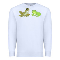 White The Princess and the Frog Tiana and Naveen Art Premium Sweatshirt - SnappyArt