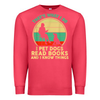 Cardinal that what i do i pet dogs read books and i know things t shirt Premium Sweatshirt - SnappyArt
