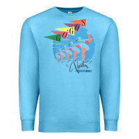 Ocean Blue the go go's   vacation retro t shirt Premium Sweatshirt - SnappyArt
