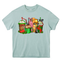 Arona christmas movie coffee cups Heavy Core Tee - CowGirlArtShop