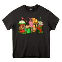 Asphalt christmas movie coffee cups Heavy Core Tee - CowGirlArtShop
