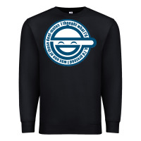Black Laughing Man GHOST IN THE SHELL Classic Premium Sweatshirt - SnappyArt