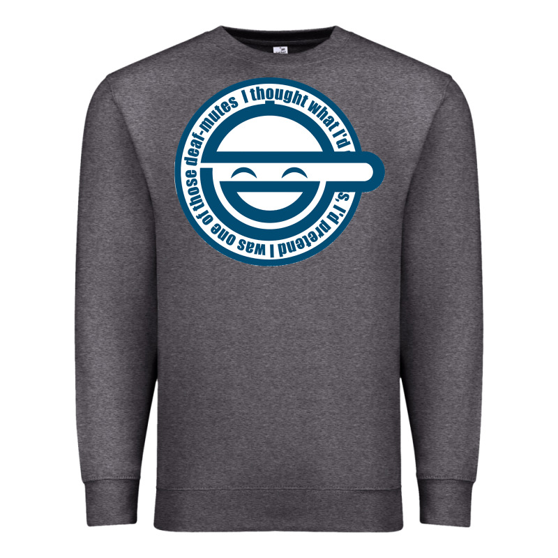 Laughing Man Ghost In The Shell Classic Premium Sweatshirt by SnappyArt | Teevron