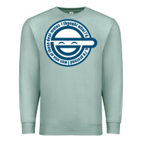 Seafoam Laughing Man GHOST IN THE SHELL Classic Premium Sweatshirt - SnappyArt